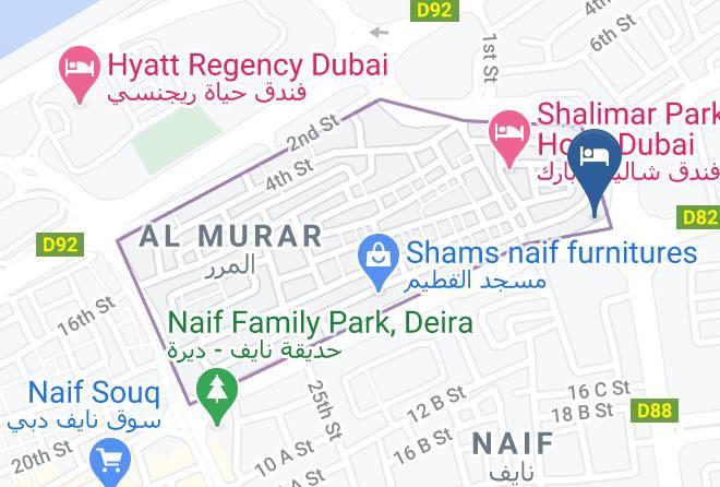 Dubai - Saffron Boutique Hotel Maps