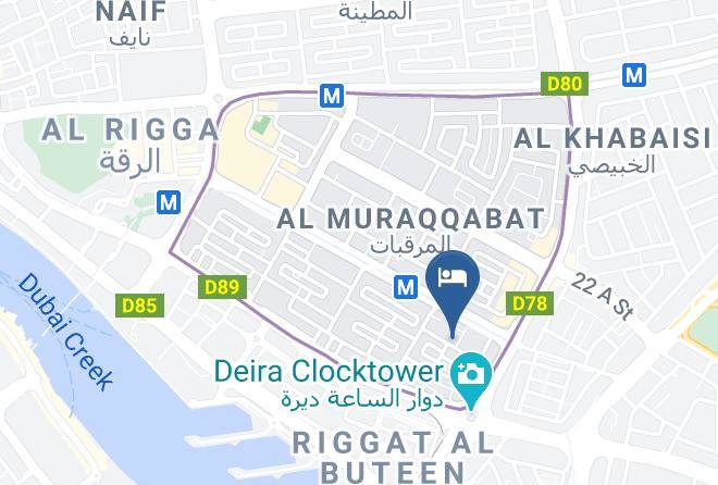 Dubai - Saffron Hotel Dubai Maps
