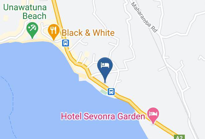 Galle - Saffron Hotel & Restaurant Maps