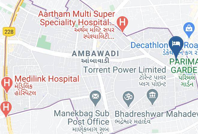 Ahmadabad - Saffrony Holiday Resort Maps
