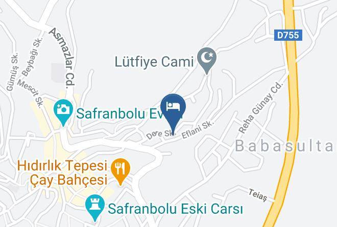 Safranbolu - Beyzade Konak Otel Maps
