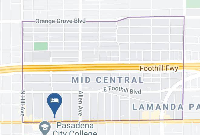 Los Angeles - Saga Motor Hotel Pasadena Maps