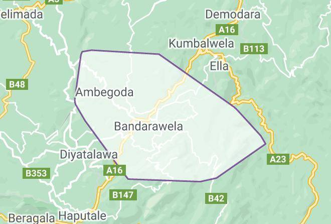 Badulla - Sagala Bungalow Maps