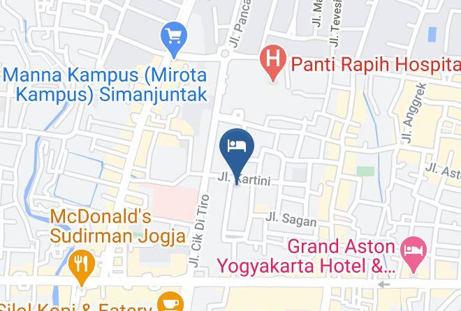 Kota Yogyakarta - Sagan Hotel Maps