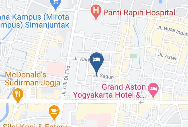 Kota Yogyakarta - Sagan Huis Hotel Maps