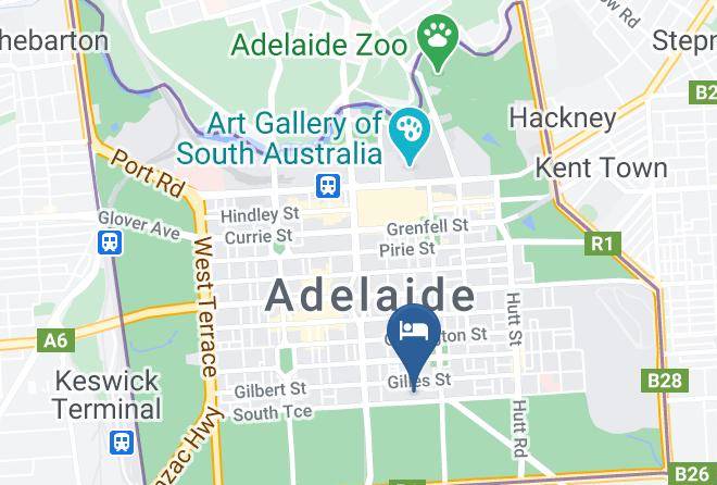 Terrace Hotel Adelaide Map