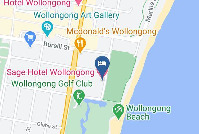 Wollongong - Sage Hotel Wollongong Maps