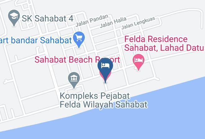 Bahagian Tawau - Sahabat Beach Resort Maps