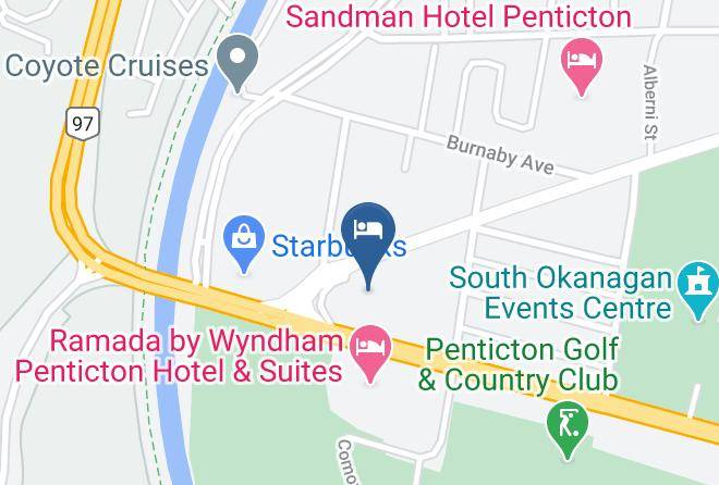 Okanagan Similkameen - Sahara Courtyard Inn Best Cheap Hotels & Motels In Penticton Maps