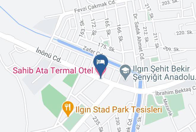 Sahib Ata Termal Otel Map
