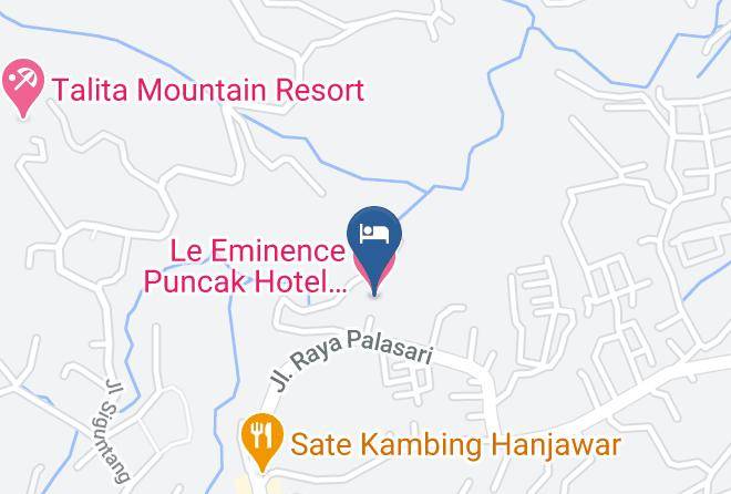 Cianjur Regency - Le Eminence Puncak Hotel Convention & Resort Maps