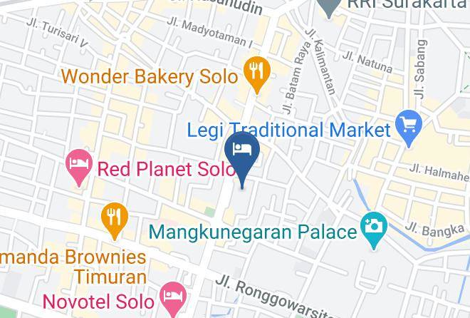 Surakarta - Sahid Jaya Solo Hotel Maps