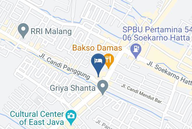 Kota Malang - Sahid Montana Dua Hotel Maps