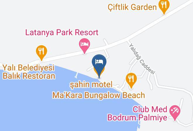 Mugla - Sahin Motel Restaurant Maps
