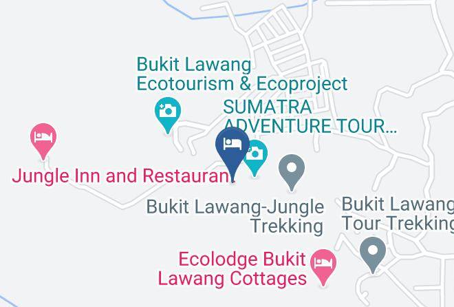 Sahnan Guesthouse Map - North Sumatra - Langkat Regency