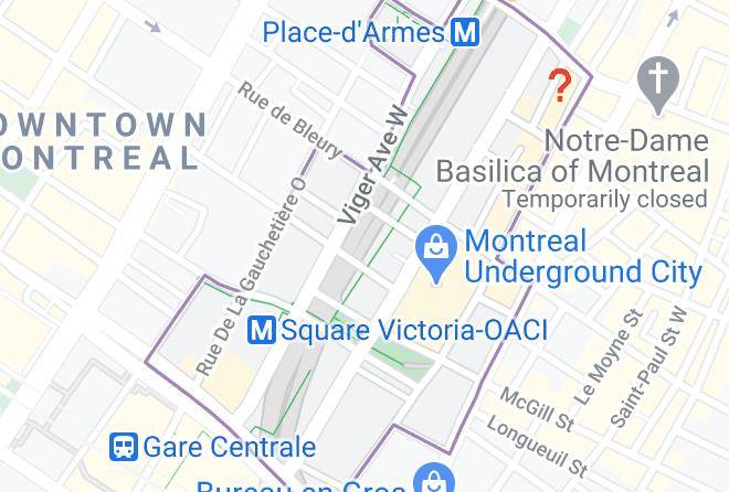 Montreal - Saint Francois Xavier Serviced Apartments Maps