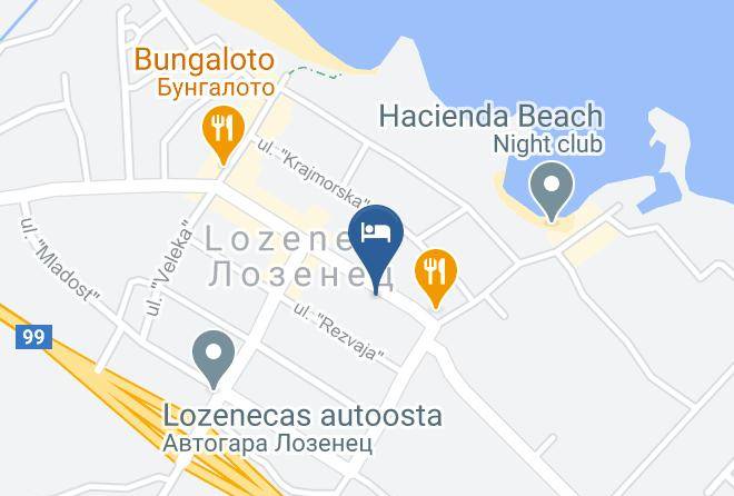 Tsarevo - Saint George Family Hotel Maps