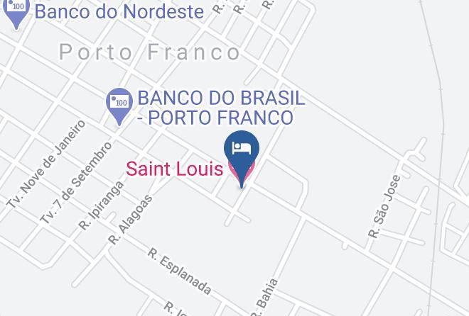 Porto Franco - Saint Louis Hotel Maps