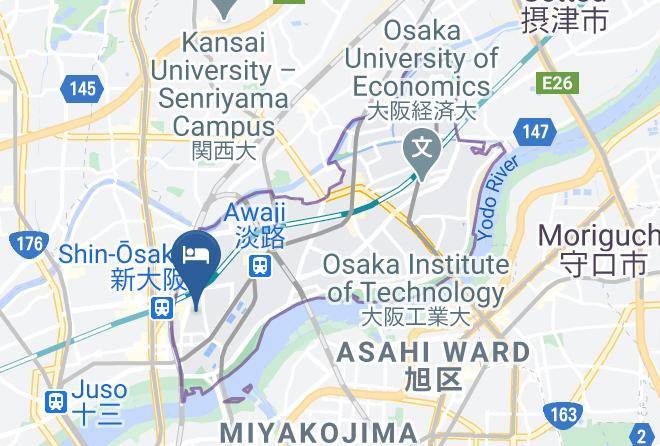 Osaka City Higashiyodogawa Ward - Saint Regis Shin Osaka Maps