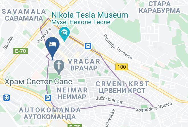 Belgrade City - Saint Ten Hotel Maps