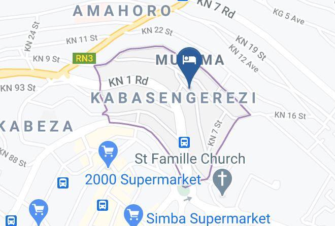 Kigali - Sainte Famille Hotel Maps