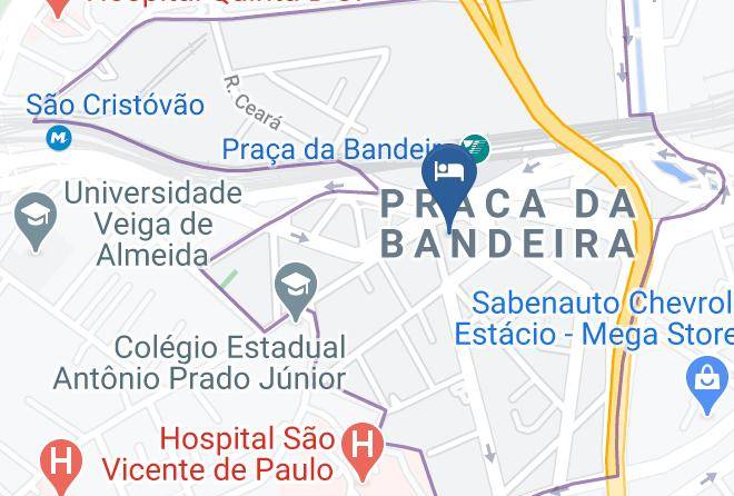 Rio De Janeiro Praca Da Bandeira - Hotel Saionara Maps