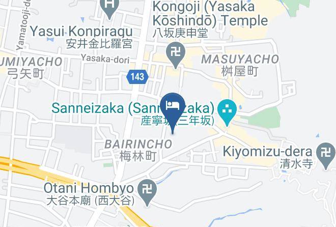 Kyoto City Higashiyama Ward - Saka Hotel Kyoto Maps