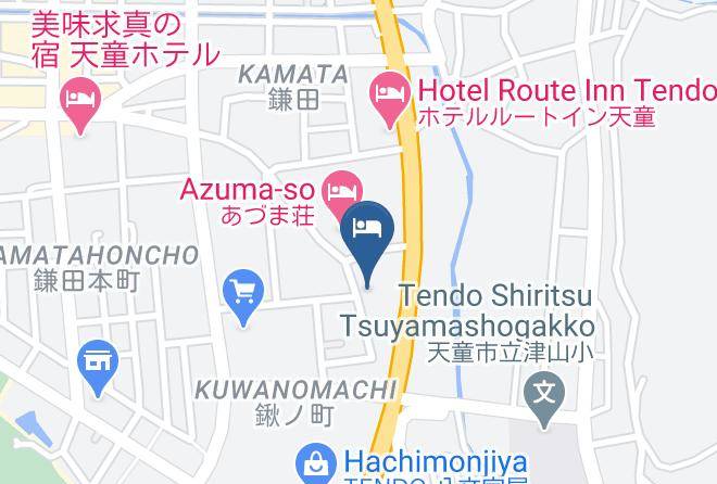 Tendo City - Sakaeya Hotel Maps