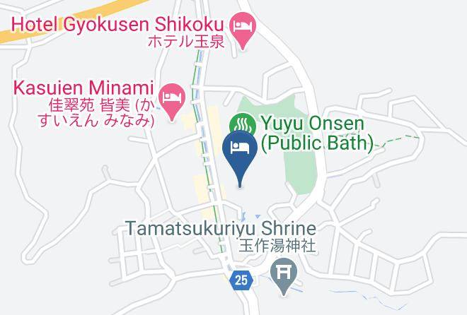 Matsue City - Chorakuen Ryokan & Onsen Maps