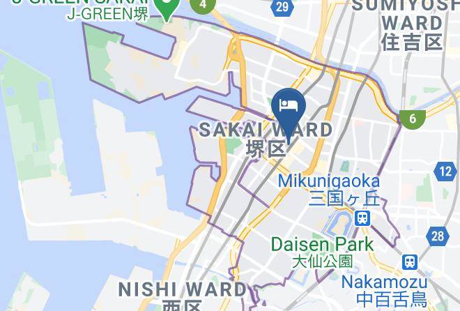 Sakai City Sakai Ward - Sakainoma Cafe And Dining Hotel Maps