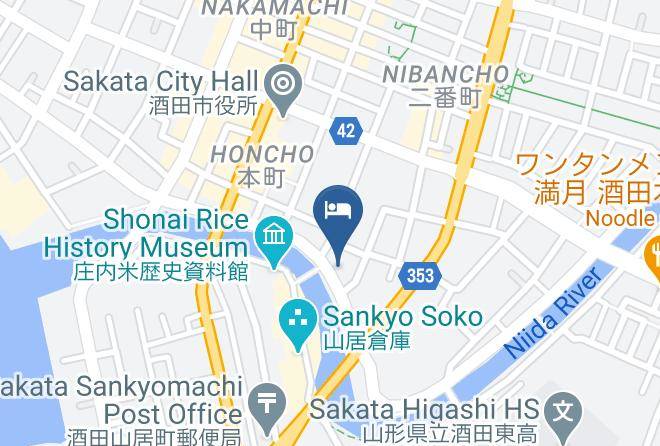Sakata City - Sakata Green Hotel Maps