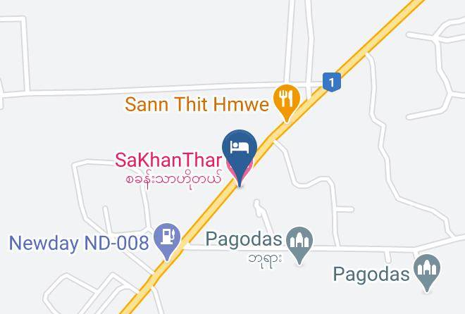 Meiktila - Sakhanthar Hotel Maps