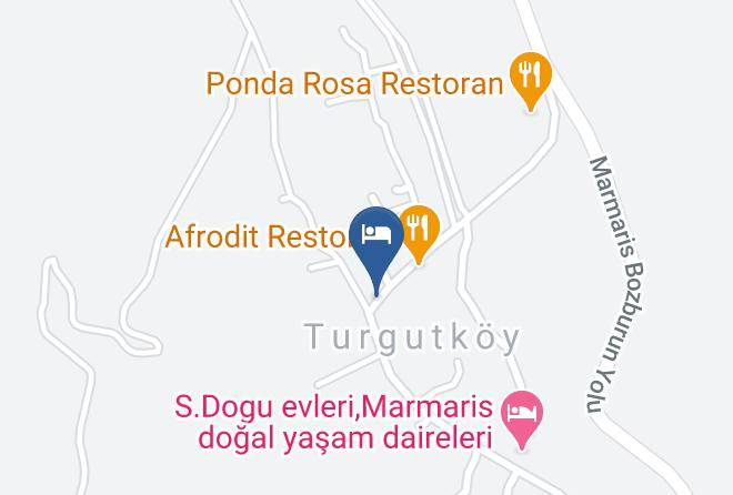 Mugla - Sakin Bati Bungalov Maps