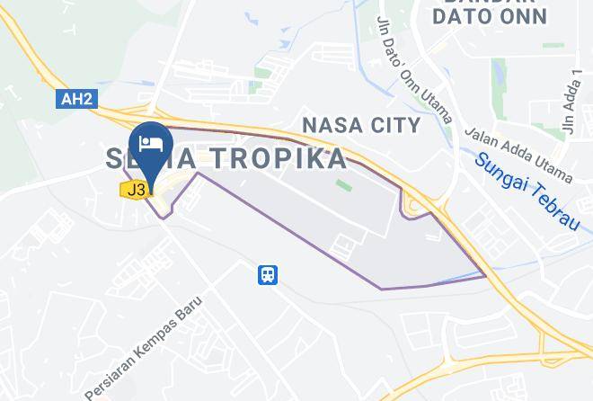 Johor Bahru - Sakiza View Hotel Setia Tropika Maps