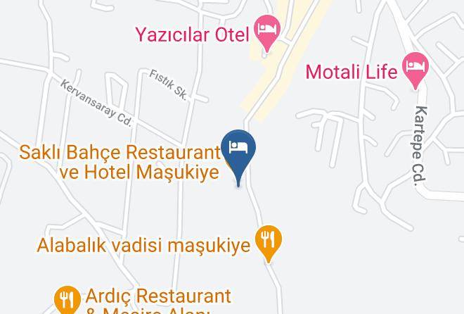 Kartepe - Sakli Bahce Otel Maps