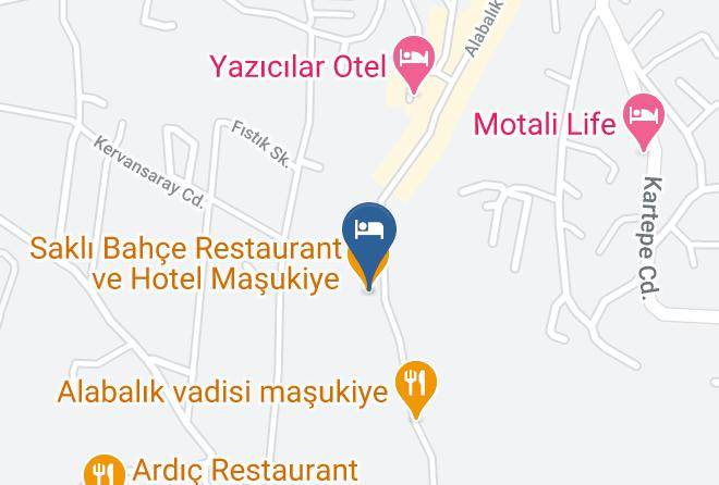 Kartepe - Saklibahce Restaurant Ve Hotel Masukiye Maps