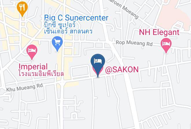 Amphoe Mueang Sakon Nakhon - Sakon Hotel Maps