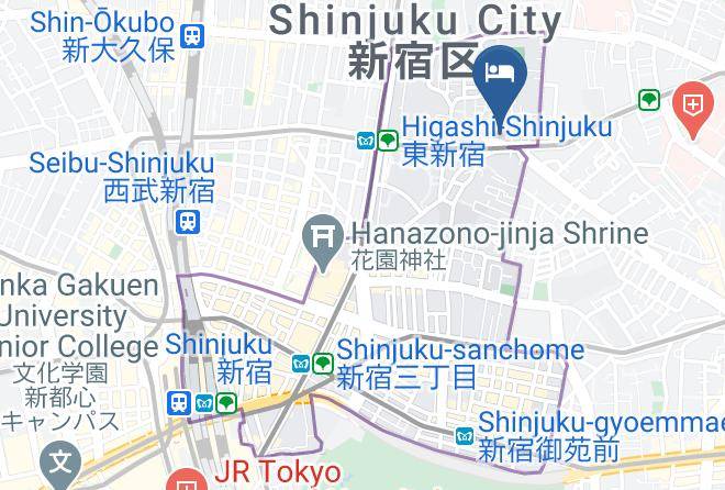 Sakura Cross Hotel Shinjuku East Map