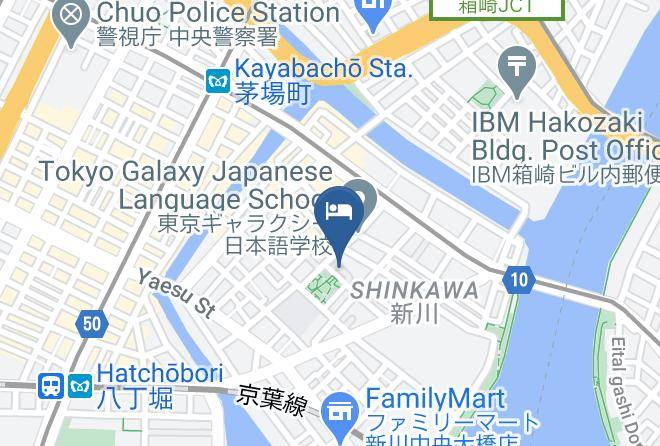 Chuo Ward - Sakura Cross Hotel Tokyo Kayabacho Maps