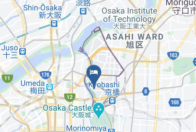 Osaka City Miyakojima Ward - Sakura Garden Hotel Maps