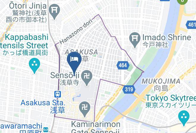 Taito Ward - Sakura Hostel Asakusa Maps