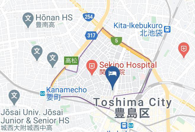 Toshima Ward - Sakura Hotel Ikebukuro Maps