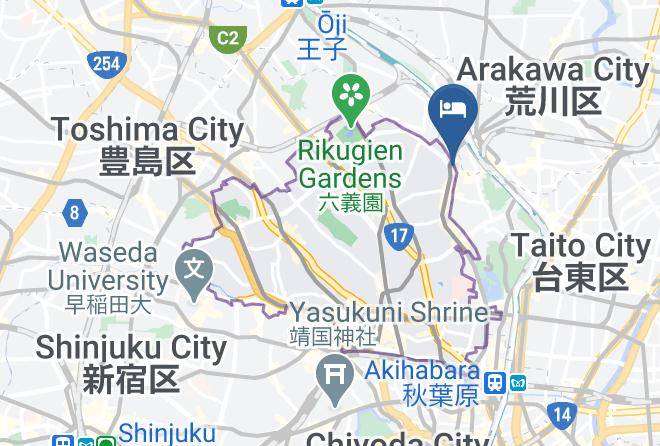 Bunkyo Ward - Sakura Hotel Nippori Maps