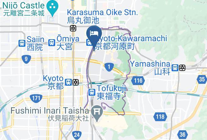 Kyoto City Higashiyama Ward - Sakura An Maps