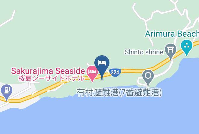 Kagoshima City - Sakurajima Hotel Maps