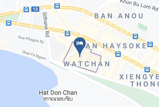 Vientiane - Sala Inpeng Bungalow Maps