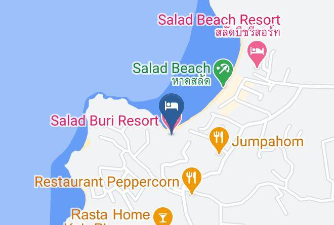 Amphoe Ko Pha Ngan - Salad Buri Resort Maps