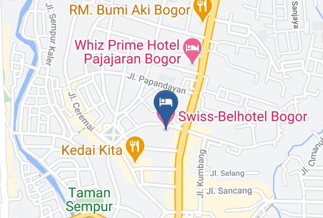 Kota Bogor - Swiss Belhotel Bogor Maps