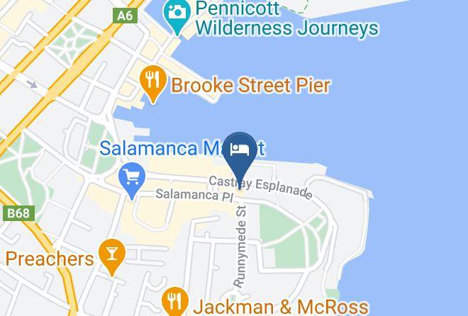 Hobart - Salamanca Suites Maps