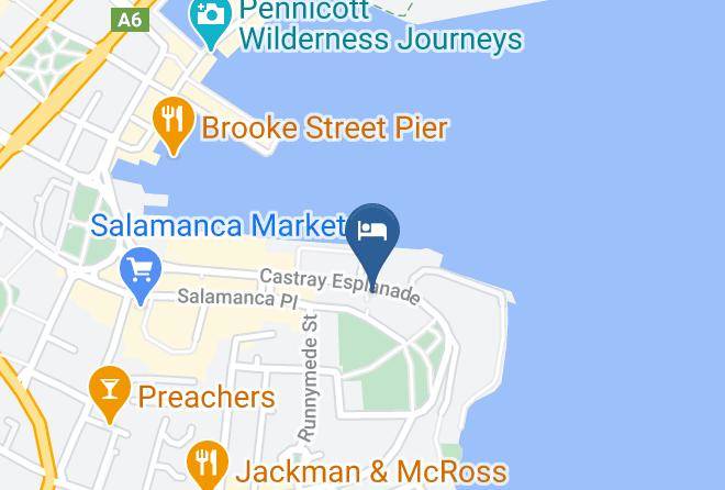 Hobart - Salamanca Wharf Hotel Maps